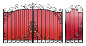 Комплект ворот и калитки арочные «Дворцовые МПА С8»