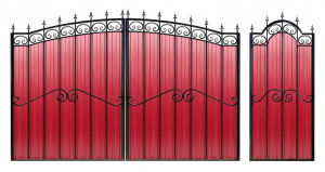 Комплект ворот и калитки арочные «Классические МПА С8»