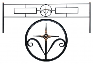 Ограда «Прямоугольник 15 с кольцом»