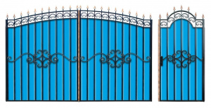  Комплект ворот и калитки арочные «Дачные МПА С15»