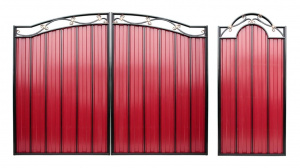 Комплект ворот и калитки арочные «Весенние МПА С8» (