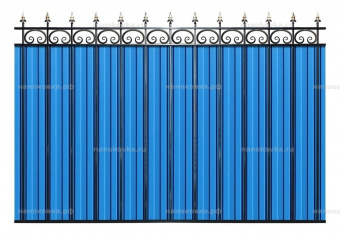 Заборное ограждение прямое «ОСТ МП С8»