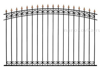 Заборное ограждение арочное «ОСАТ 15 02 В140»