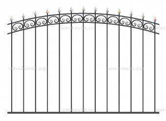 Заборное ограждение арочное «ОСАТ С8»