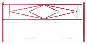 Газонное ограждение «Ромб 2 в ромбе»