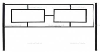 Газонное ограждение «Прямоугольник 20 В»